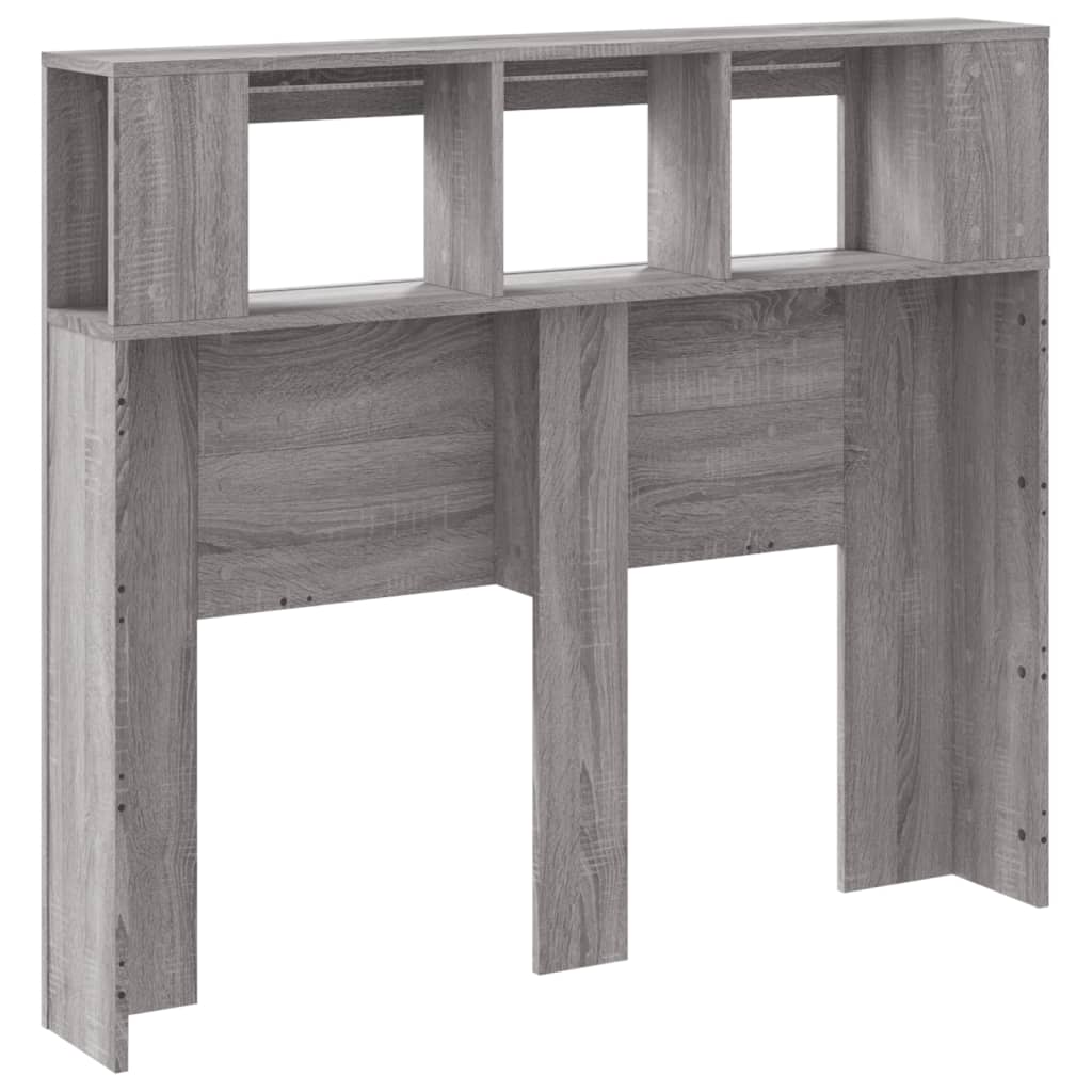Tête de lit à LED sonoma gris 120x18,5x103,5 cm bois ingénierie - XIOS