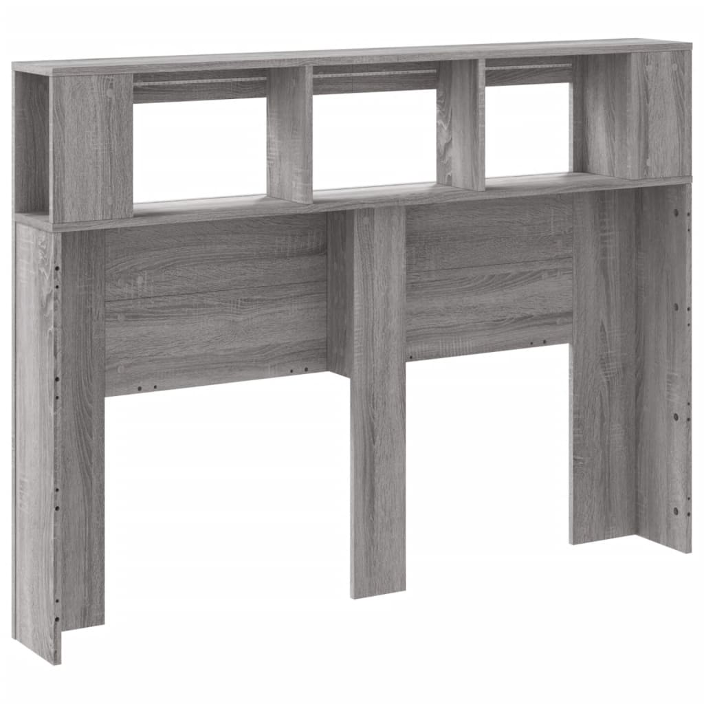 Tête de lit à LED sonoma gris 140x18,5x103,5 cm bois ingénierie - XIOS
