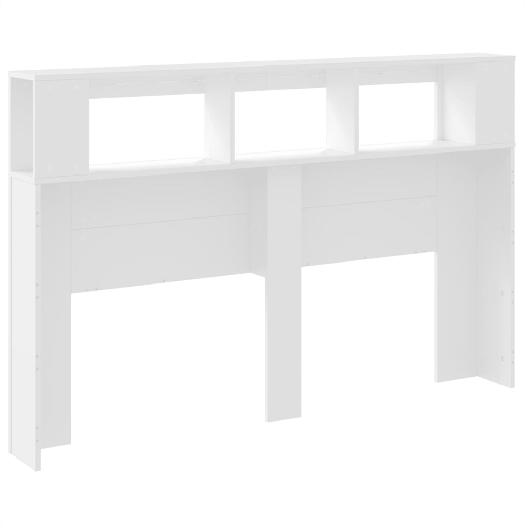 Tête de lit à LED blanc 160x18,5x103,5 cm bois d'ingénierie - XIOS