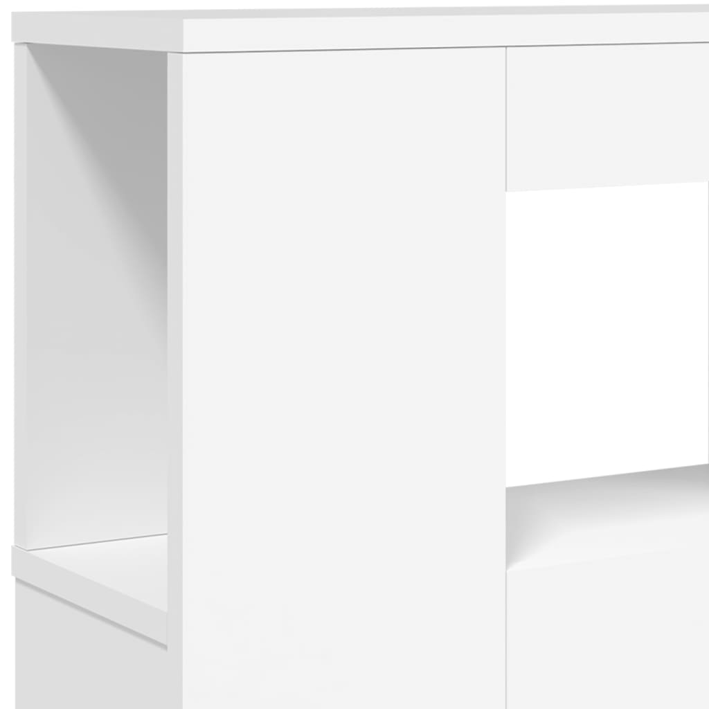 Tête de lit à LED blanc 160x18,5x103,5 cm bois d'ingénierie - XIOS