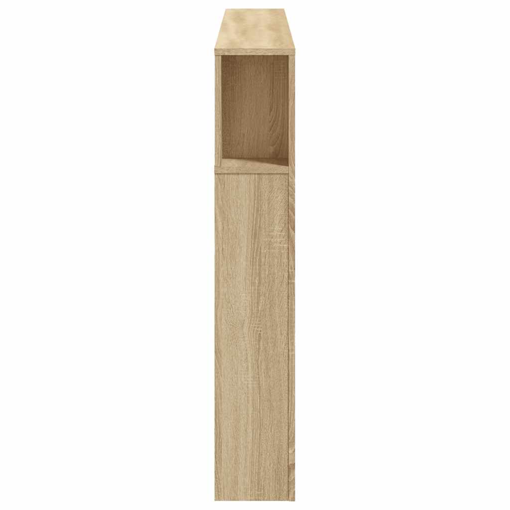 Tête de lit à LED chêne sonoma 160x18,5x103,5cm bois ingénierie - XIOS