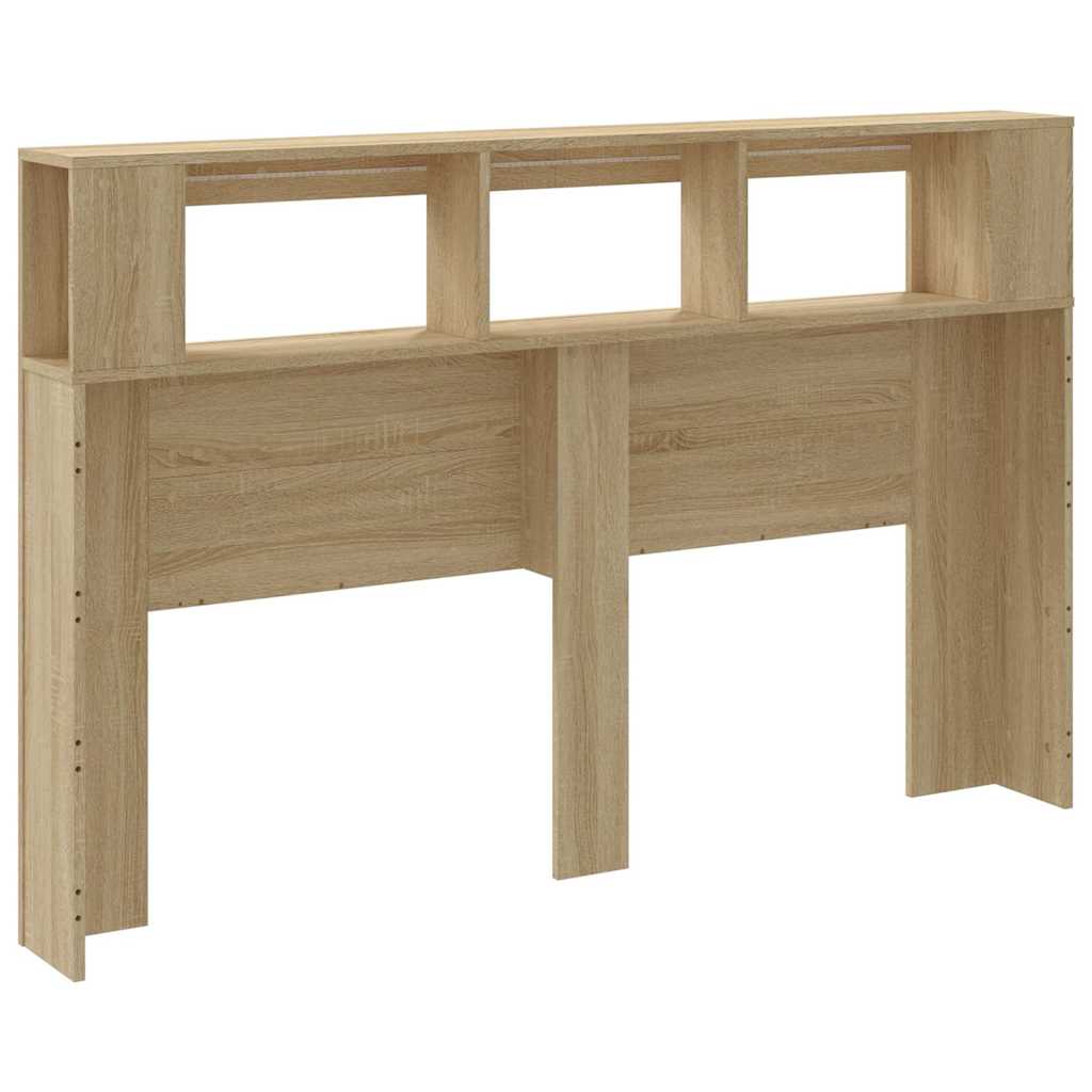 Tête de lit à LED chêne sonoma 160x18,5x103,5cm bois ingénierie - XIOS