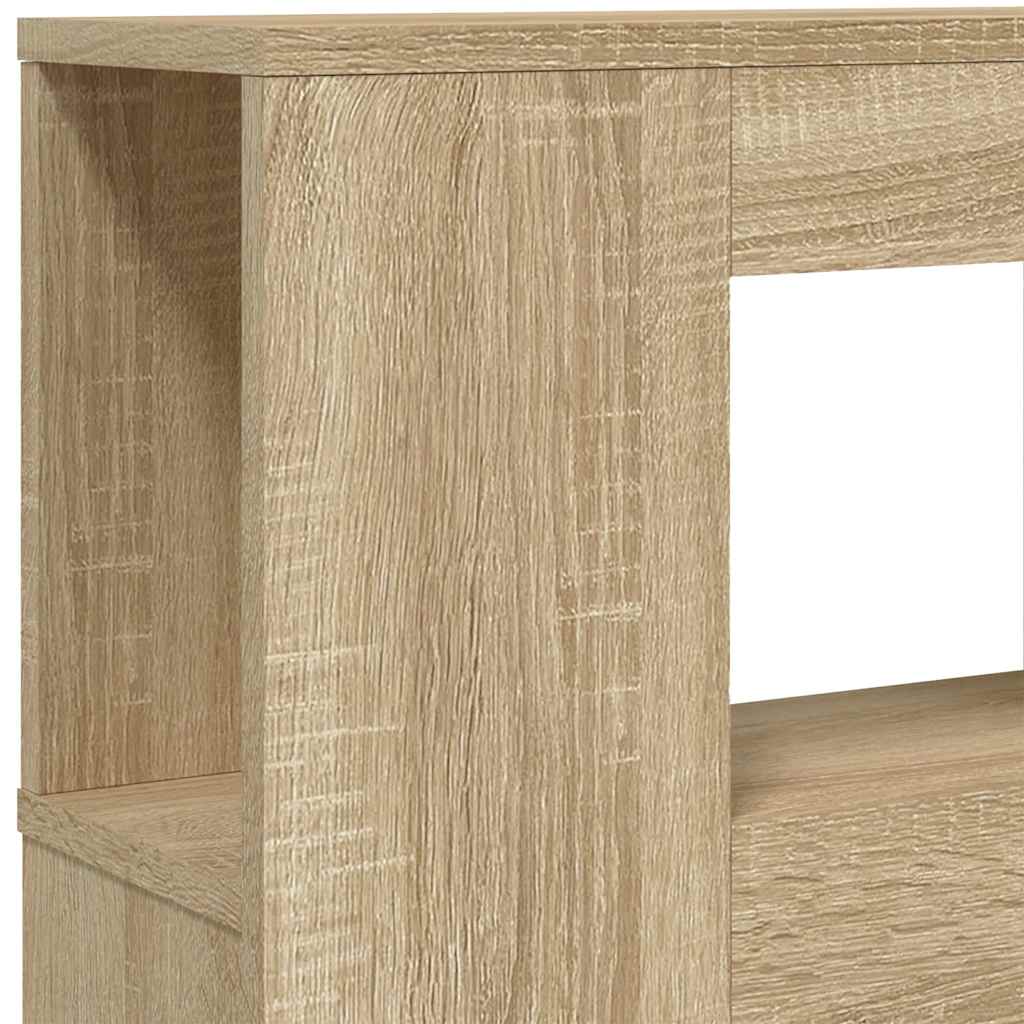 Tête de lit à LED chêne sonoma 160x18,5x103,5cm bois ingénierie - XIOS