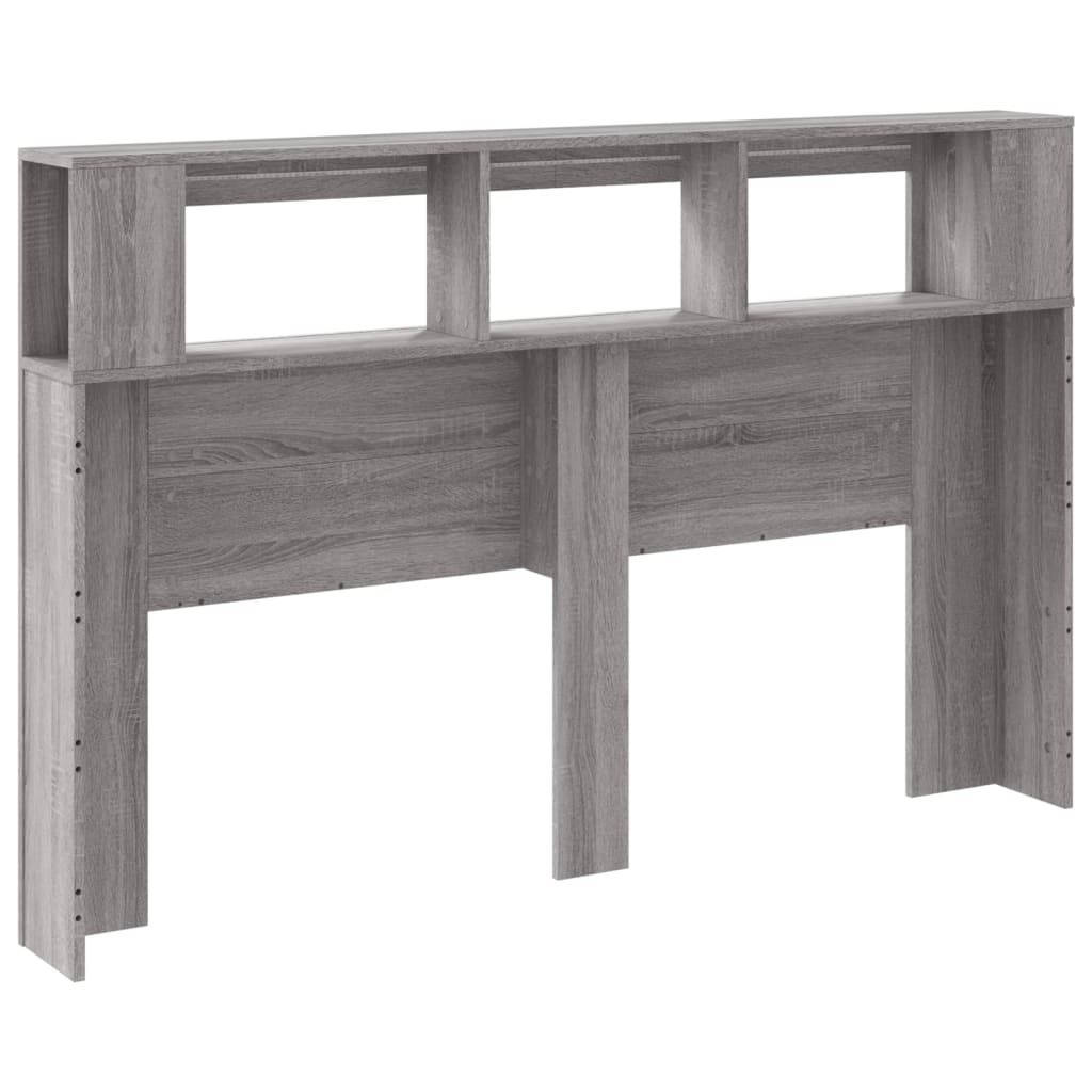 Tête de lit à LED sonoma gris 160x18,5x103,5 cm bois ingénierie - XIOS