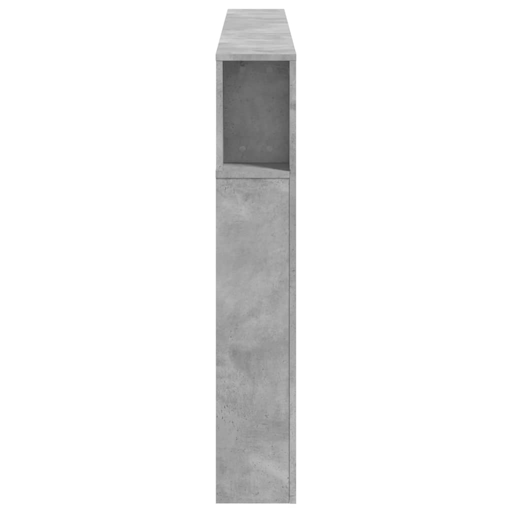 Tête de lit à LED gris béton 180x18,5x103,5cm bois d'ingénierie - XIOS