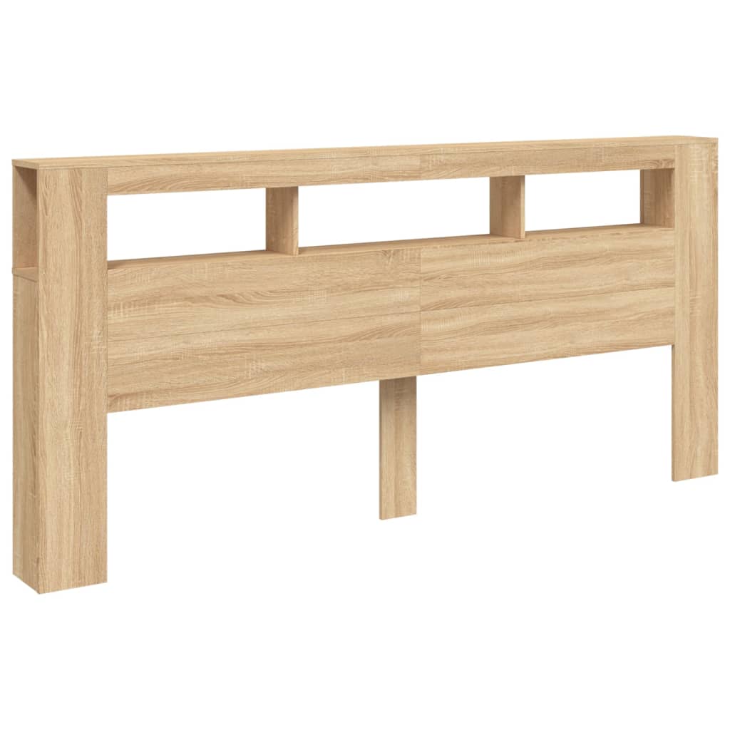 Tête de lit à LED chêne sonoma 220x18,5x103,5cm bois ingénierie - XIOS