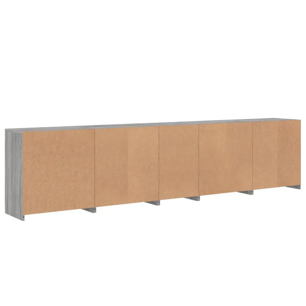 Buffet avec lumières LED sonoma gris 283x37x67 cm - XIOS