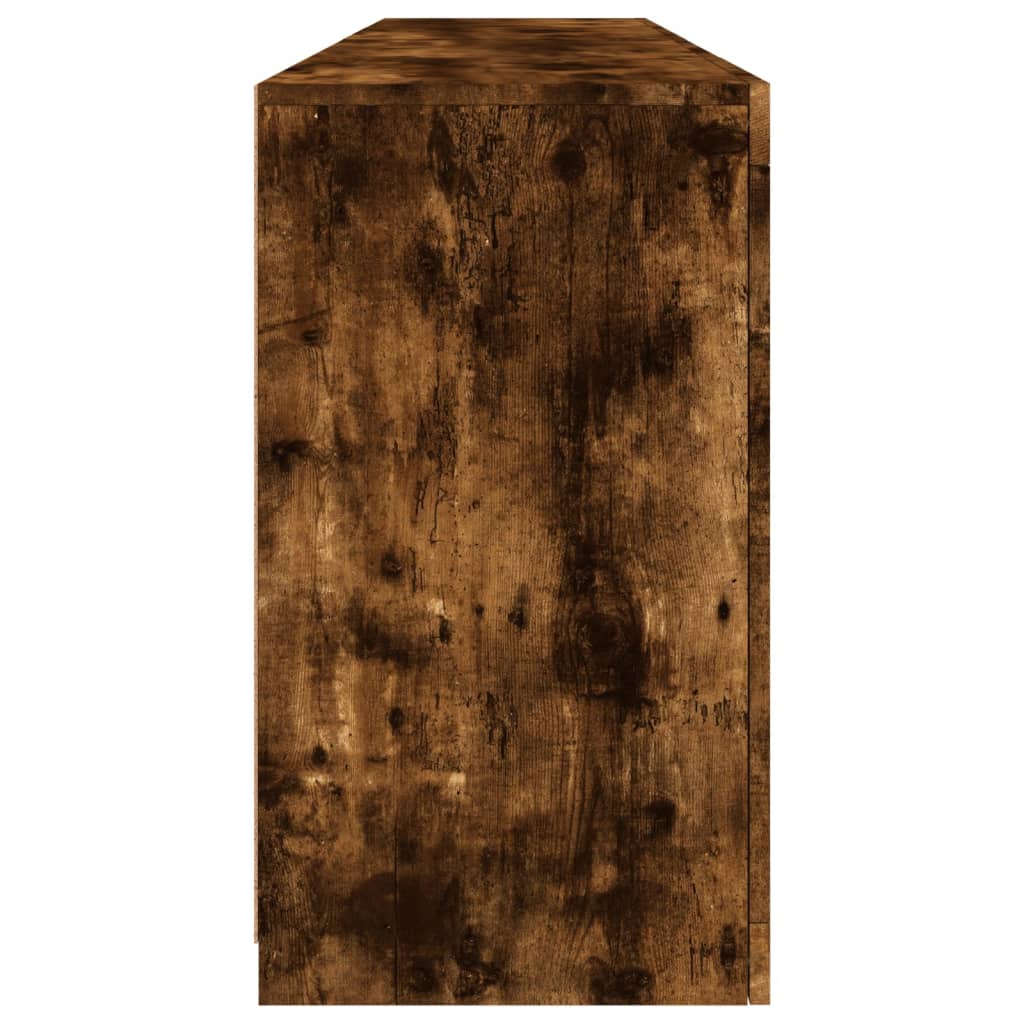 Buffet avec lumières LED chêne fumé 164x37x67 cm - XIOS