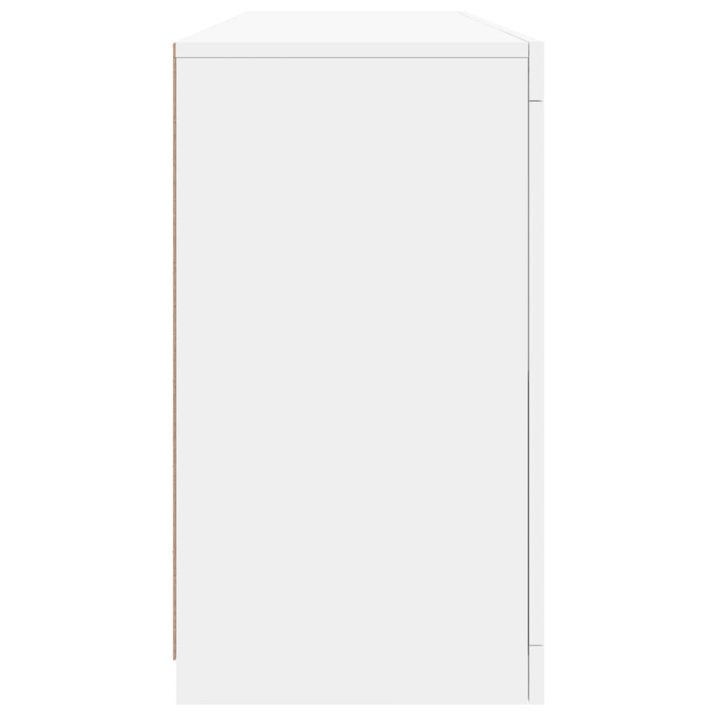 Buffet avec lumières LED blanc 163x37x67 cm - XIOS