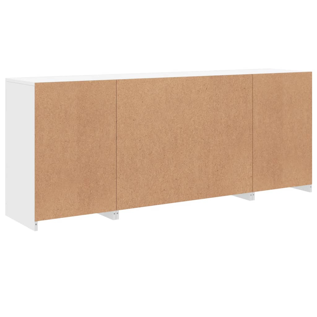 Buffet avec lumières LED blanc 163x37x67 cm - XIOS
