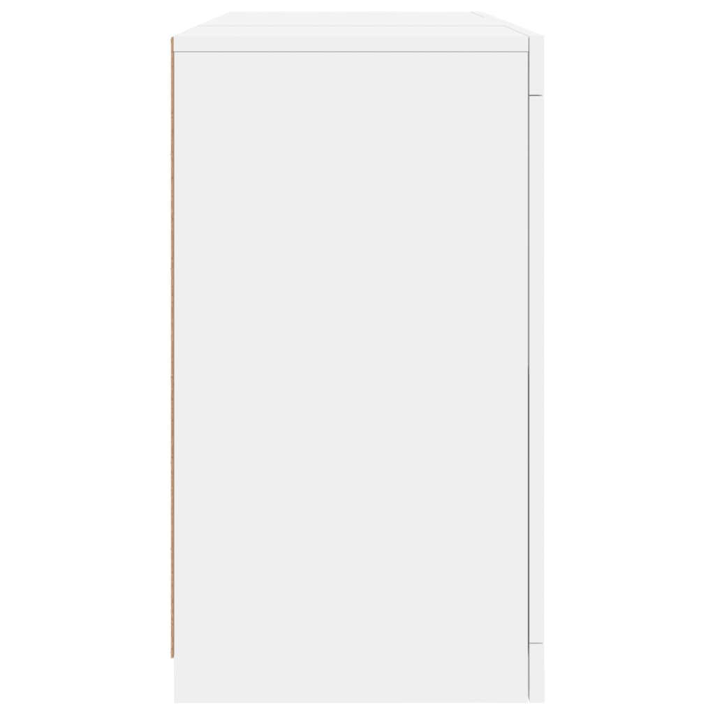 Buffet avec lumières LED blanc 123x37x67 cm - XIOS