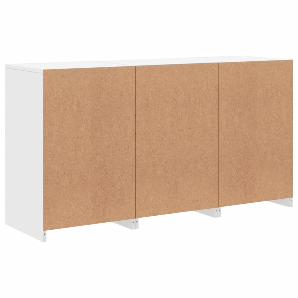 Buffet avec lumières LED blanc 123x37x67 cm - XIOS