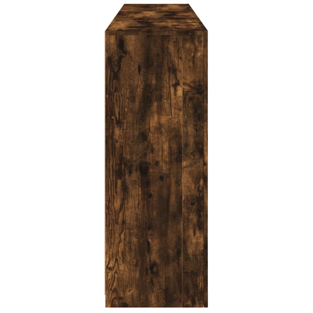 Buffet avec lumières LED chêne fumé 162x37x100 cm - XIOS