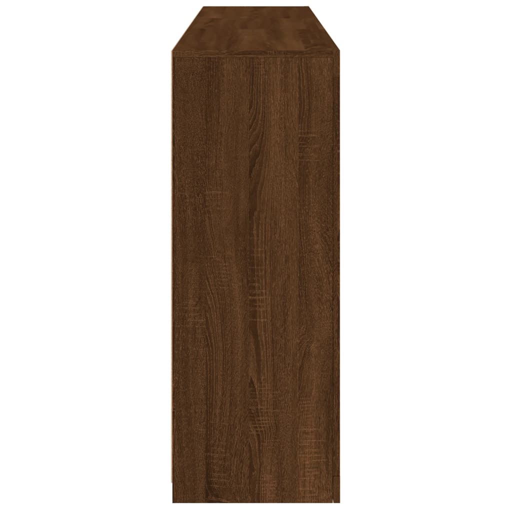 Buffet avec lumières LED chêne marron 162x37x100 cm - XIOS