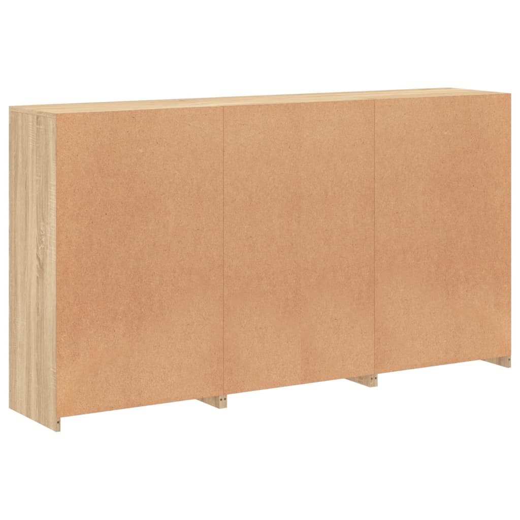 Buffet avec lumières LED chêne sonoma 181,5x37x100 cm - XIOS