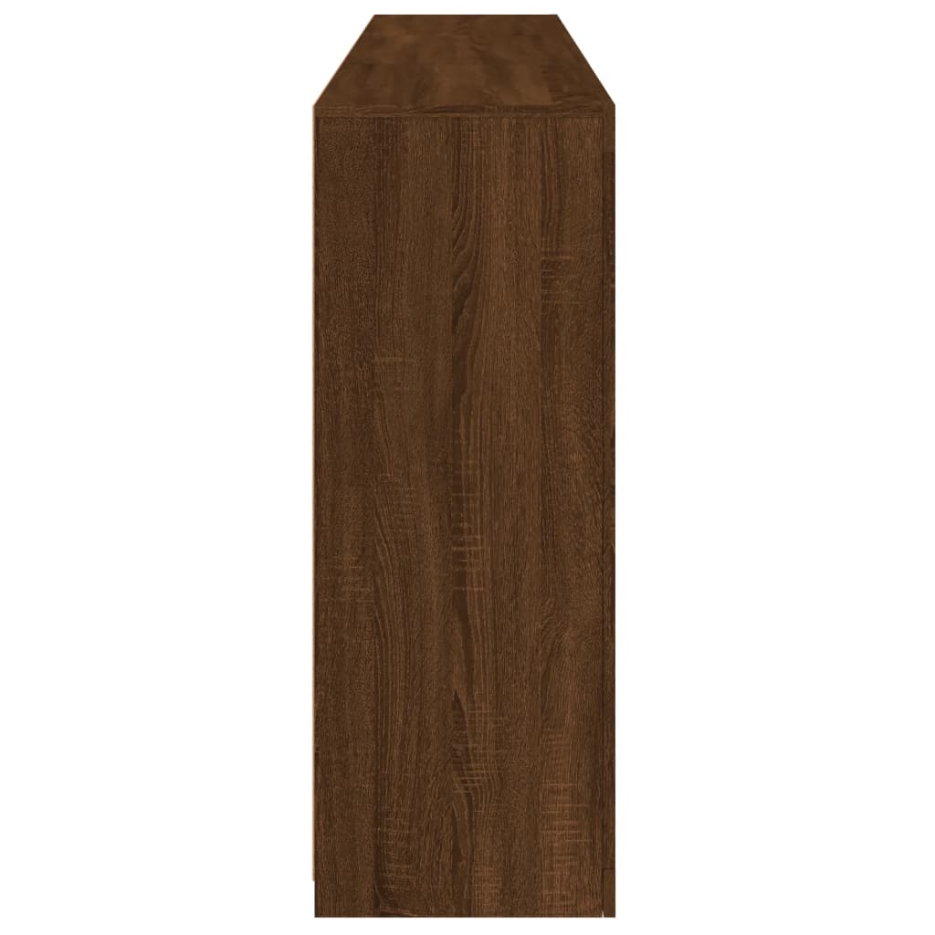Buffet avec lumières LED chêne marron 181,5x37x100 cm - XIOS