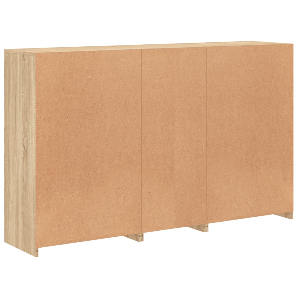 Buffet avec lumières LED chêne sonoma 162x37x100 cm - XIOS