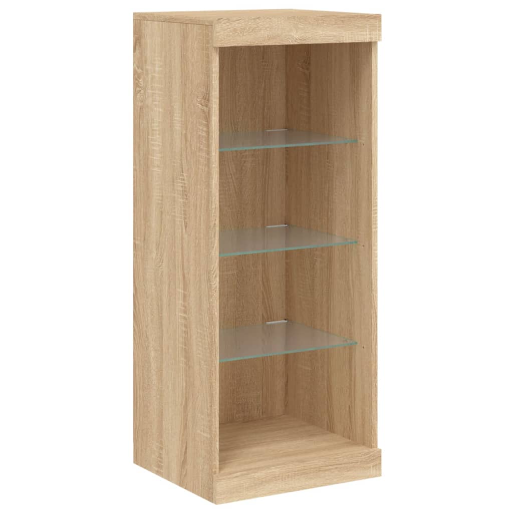 Buffet avec lumières LED chêne sonoma 162x37x100 cm - XIOS