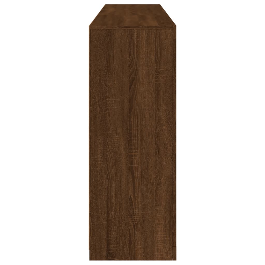 Buffet avec lumières LED chêne marron 162x37x100 cm - XIOS