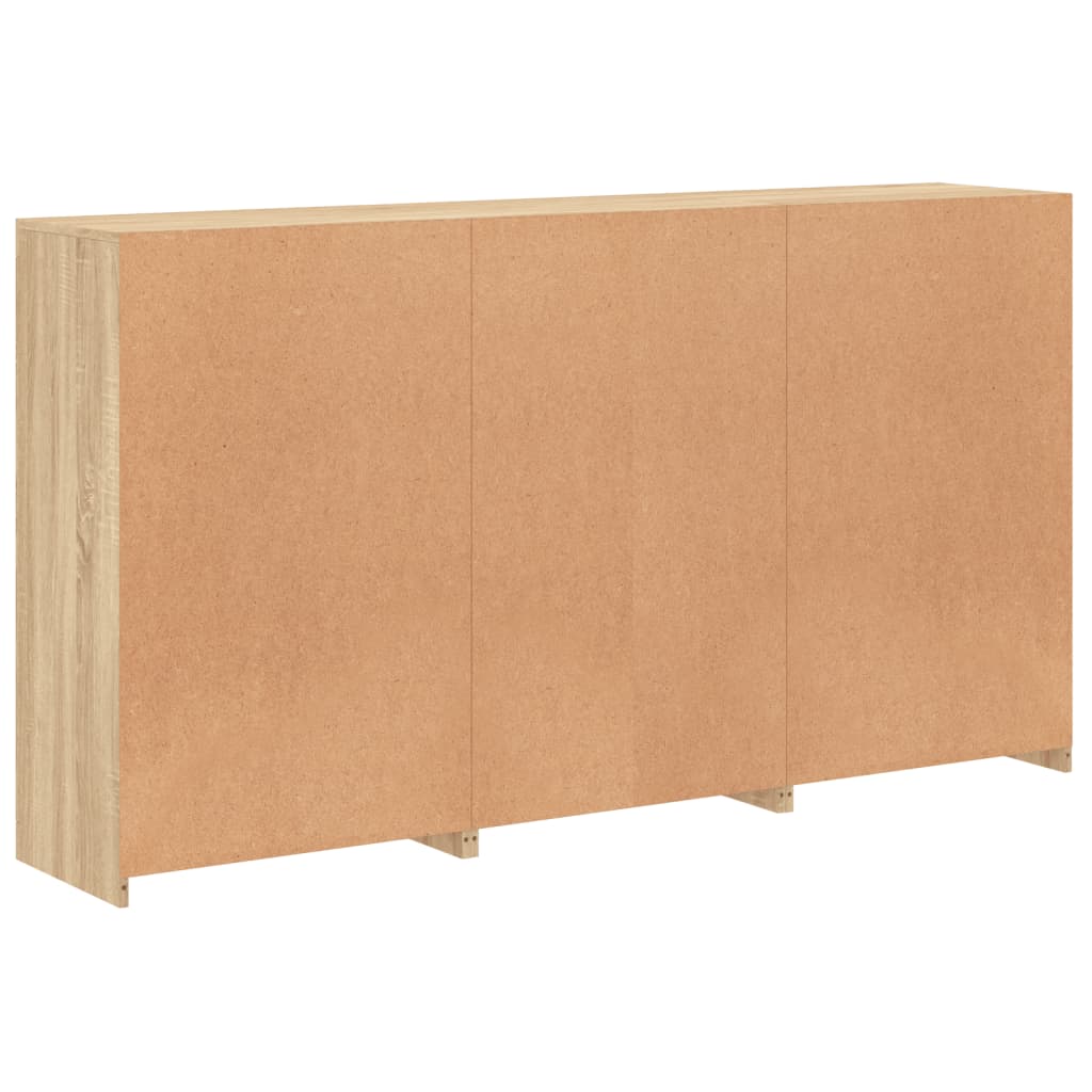 Buffet avec lumières LED chêne sonoma 181,5x37x100 cm - XIOS