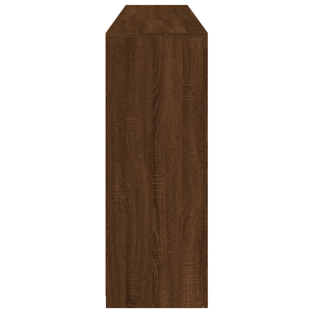 Buffet avec lumières LED chêne marron 181,5x37x100 cm - XIOS