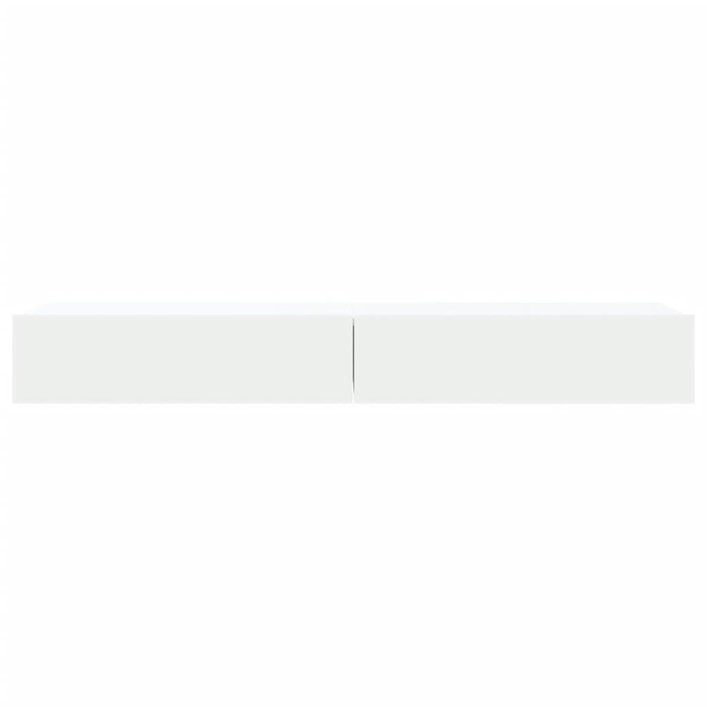 Meubles TV avec éclairage LED 2 pcs blanc 60x35x15,5 cm - XIOS
