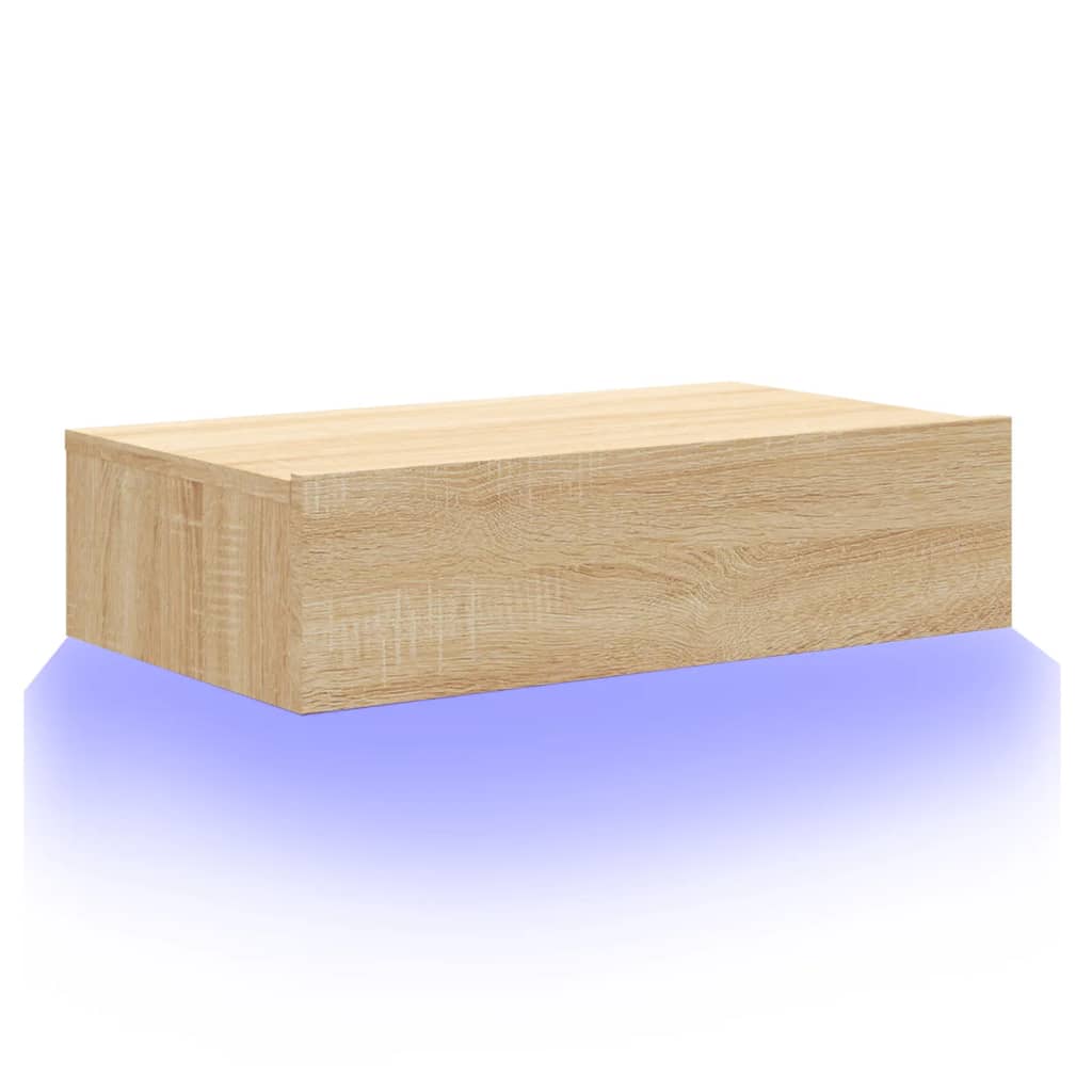 Meuble TV avec éclairage LED chêne sonoma 60x35x15,5 cm - XIOS