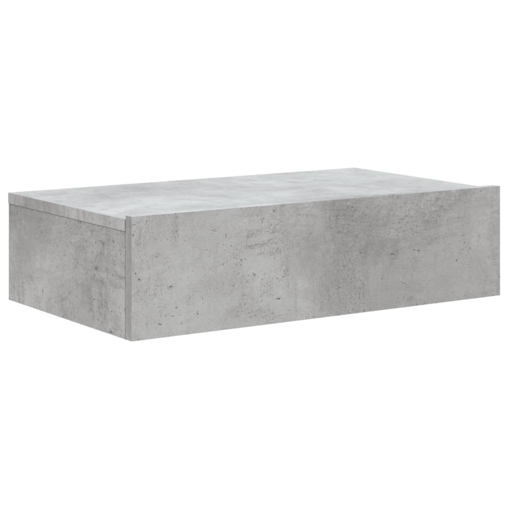 Meuble TV avec éclairage LED gris béton 60x35x15,5 cm - XIOS