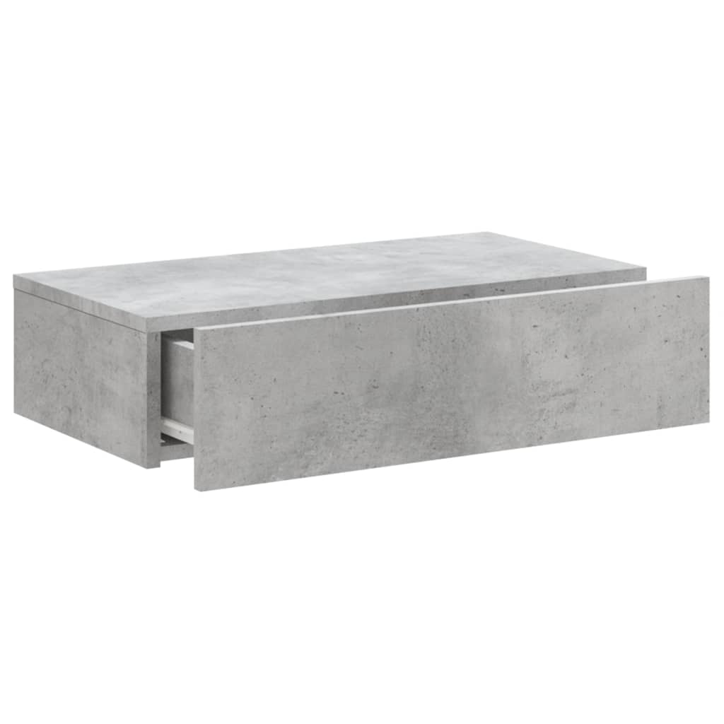 Meuble TV avec éclairage LED gris béton 60x35x15,5 cm - XIOS