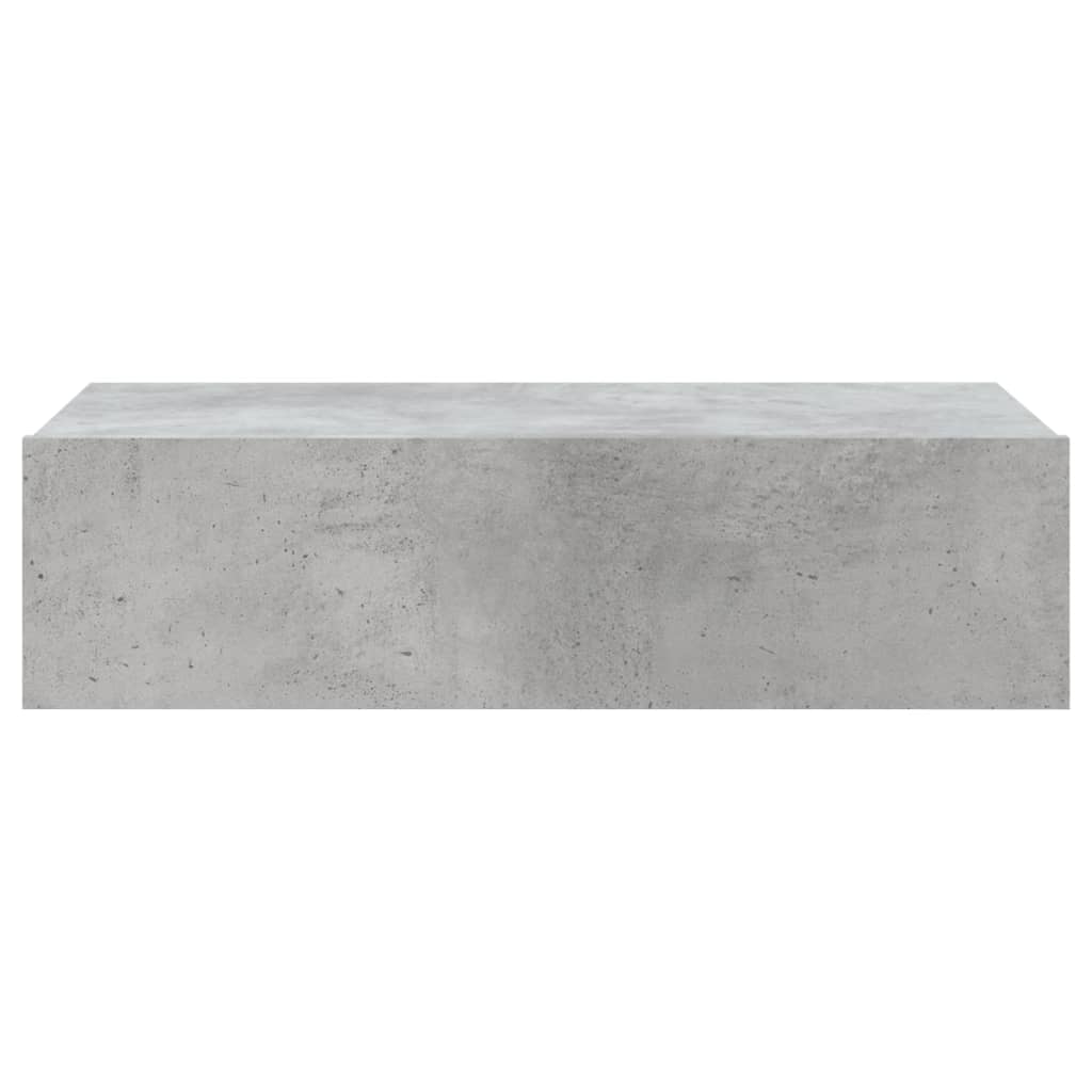 Meuble TV avec éclairage LED gris béton 60x35x15,5 cm - XIOS