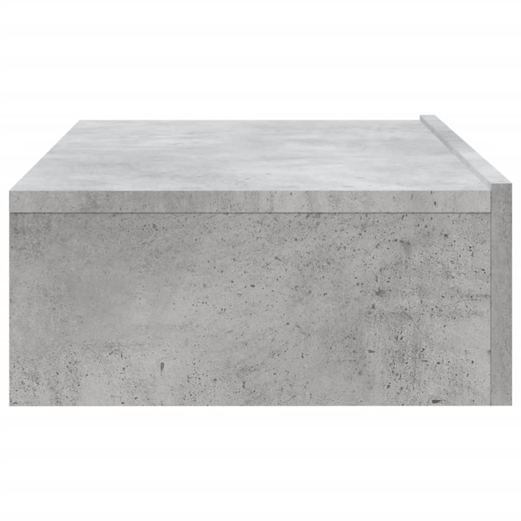 Meuble TV avec éclairage LED gris béton 60x35x15,5 cm - XIOS