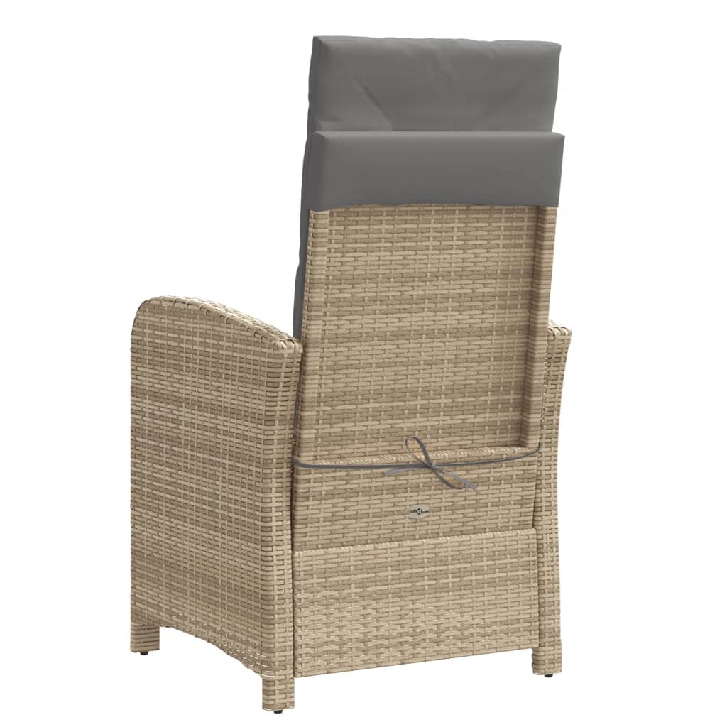 Ensemble de bistro 3 pcs coussins mélange beige résine tressée - XIOS