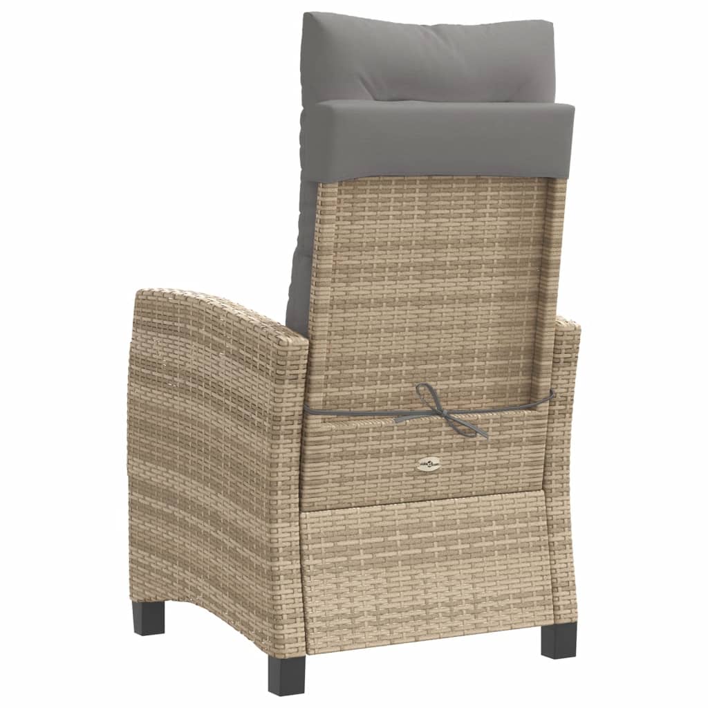 Ensemble de bistro 3 pcs coussins mélange beige résine tressée - XIOS