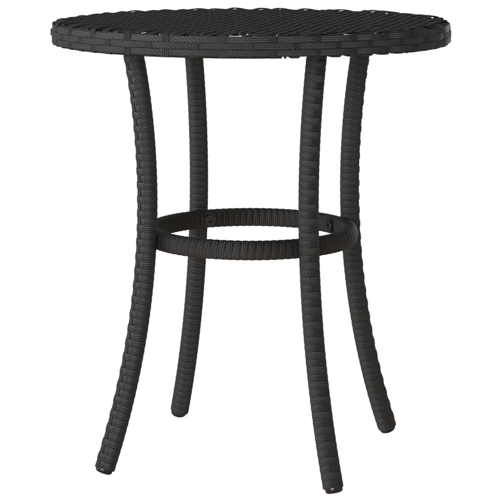 Ensemble de bistro 3 pcs avec coussins noir résine tressée - XIOS