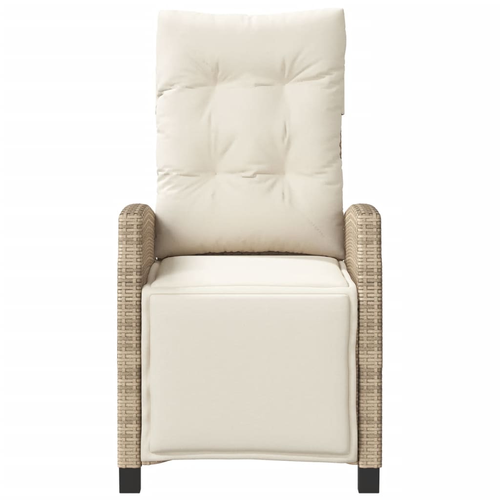 Ensemble de bistro 3 pcs avec coussins beige résine tressée - XIOS
