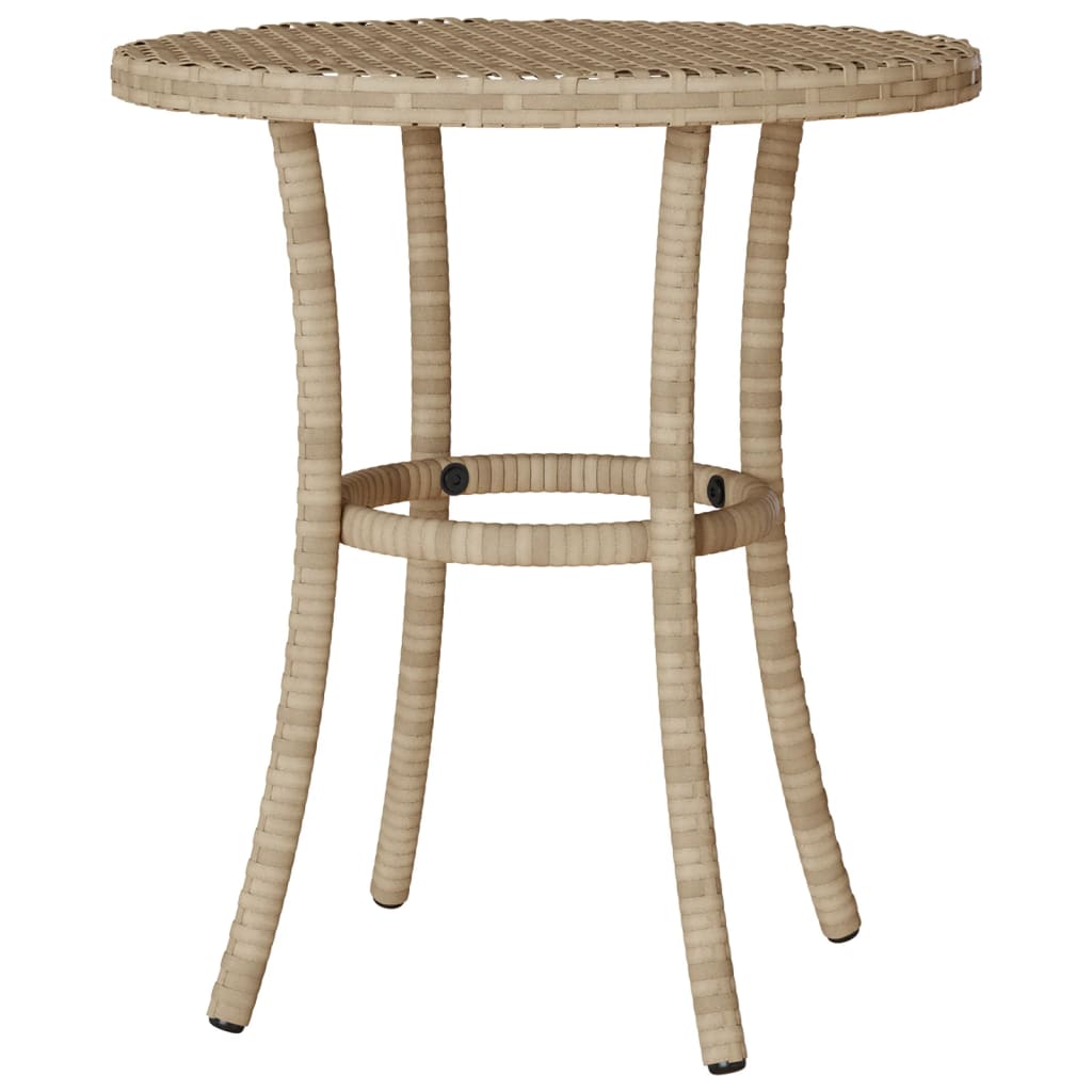 Ensemble de bistro 3 pcs avec coussins beige résine tressée - XIOS