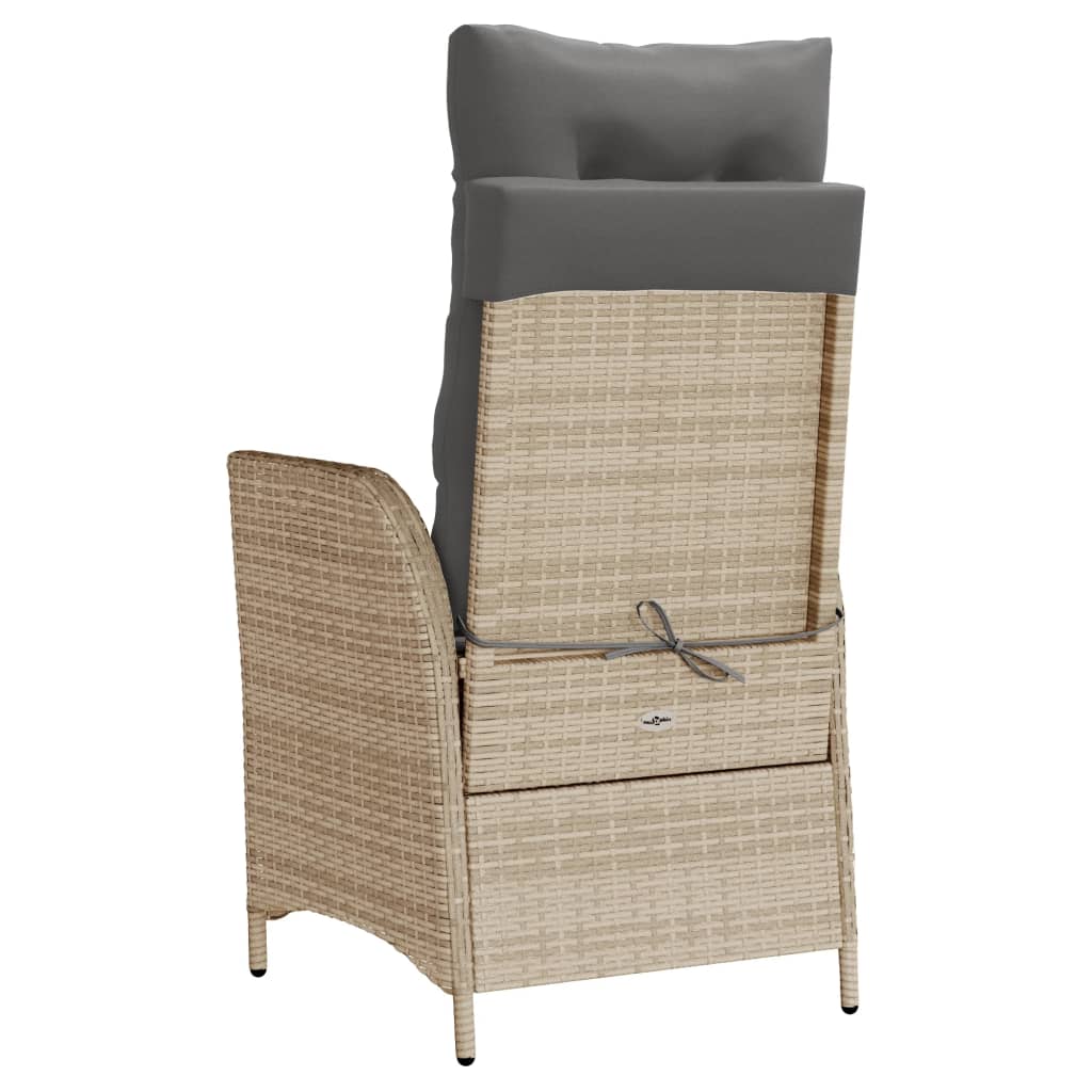 Ensemble de bistro 3 pcs coussins mélange beige résine tressée - XIOS
