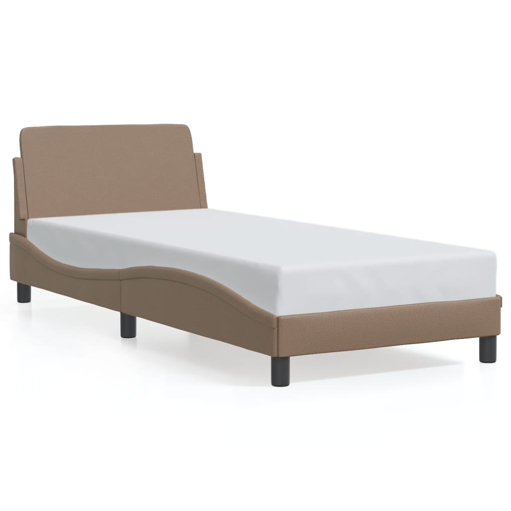 Cadre de lit sans matelas cappuccino 90x200 cm similicuir - XIOS