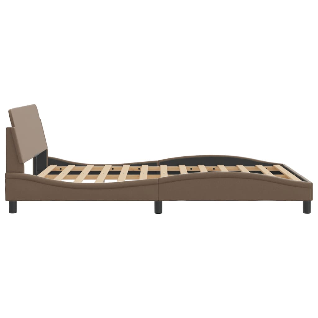 Cadre de lit sans matelas cappuccino 120x200 cm similicuir - XIOS
