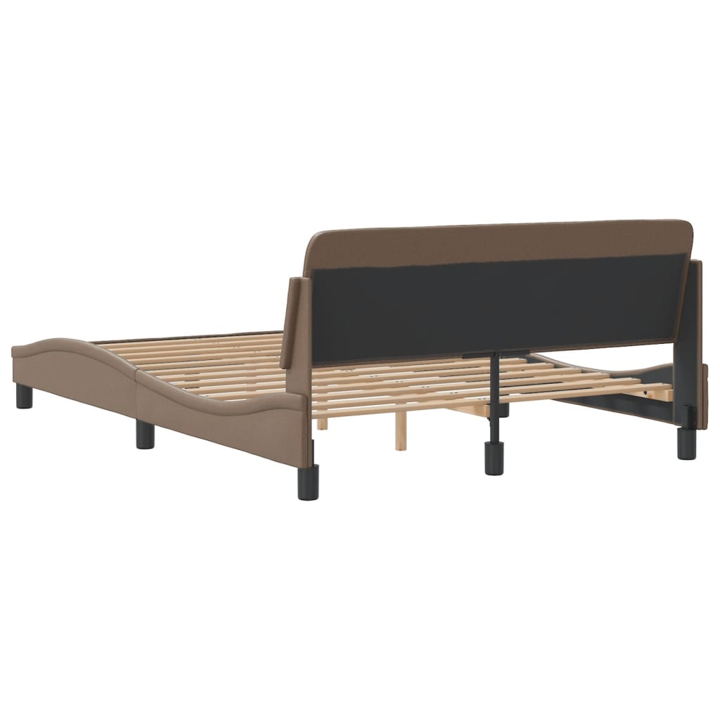 Cadre de lit sans matelas cappuccino 120x200 cm similicuir - XIOS