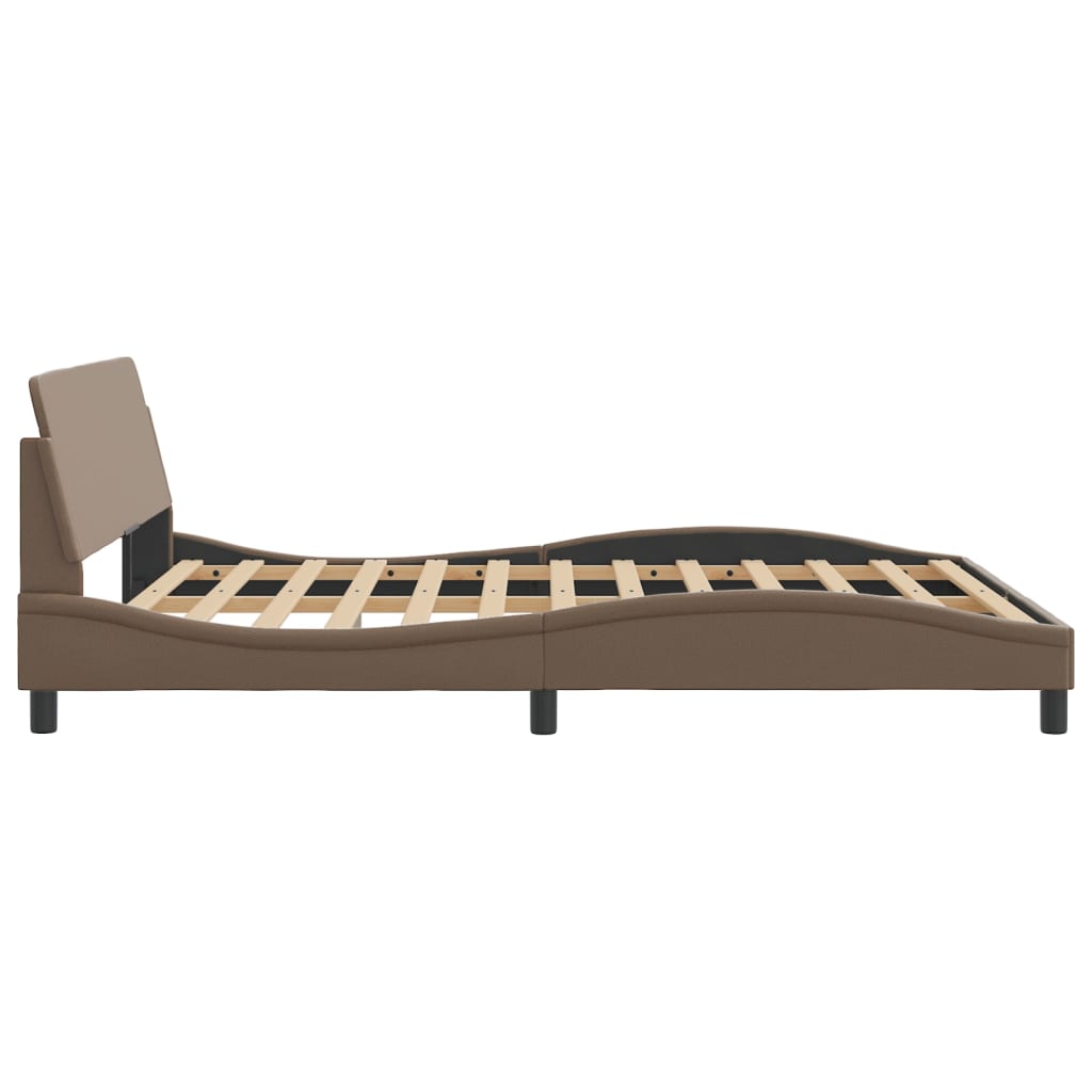 Cadre de lit Dover cappuccino 160x200 cm similicuir - XIOS