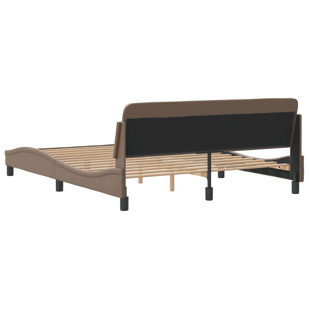 Cadre de lit Dover cappuccino 160x200 cm similicuir - XIOS