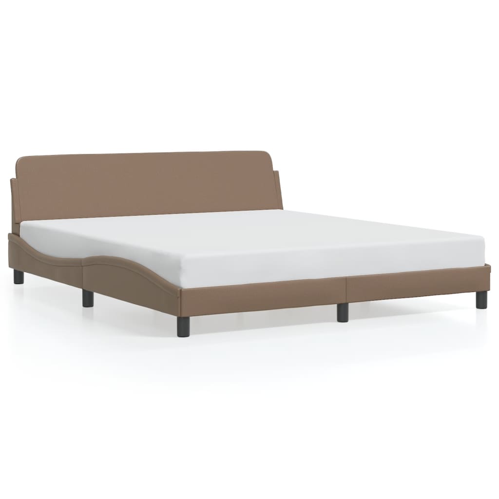 Cadre de lit sans matelas cappuccino 180x200 cm similicuir - XIOS