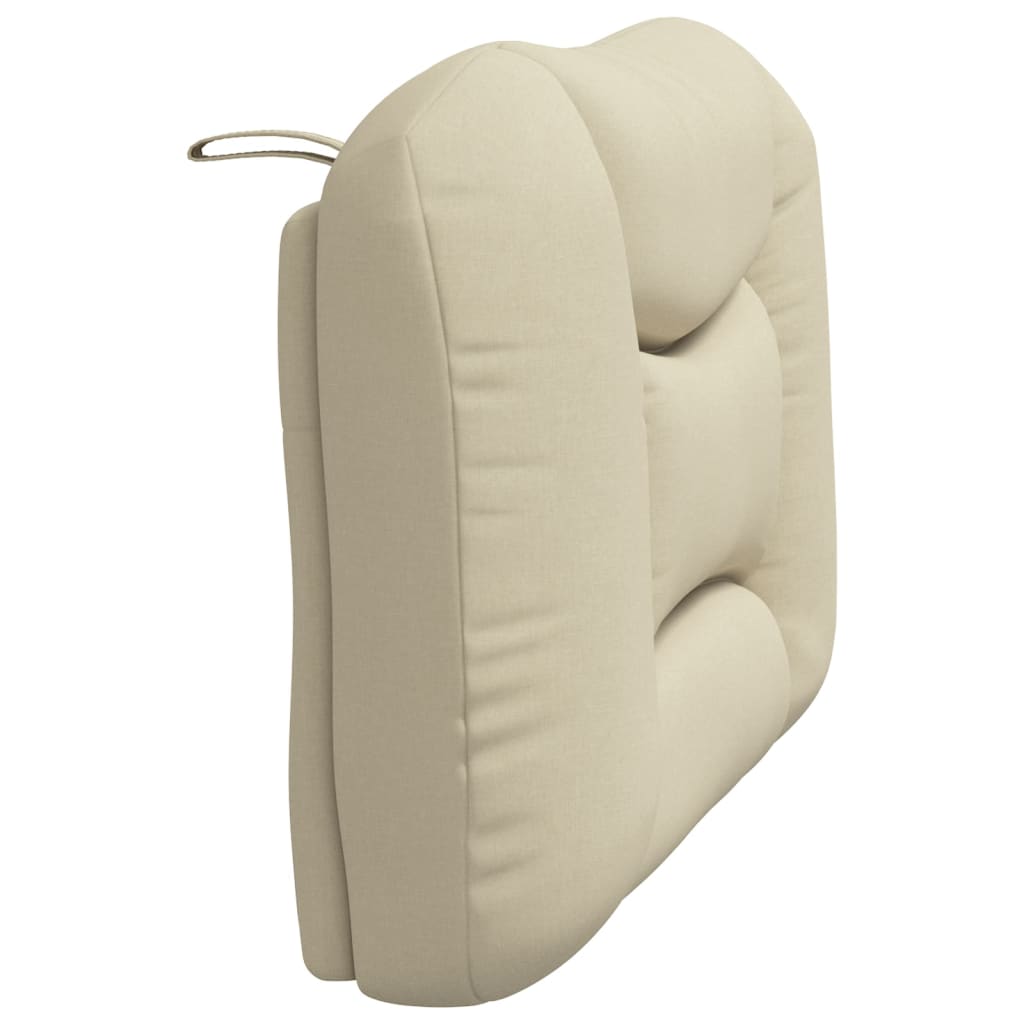 Coussin de tête de lit crème 80 cm tissu - XIOS