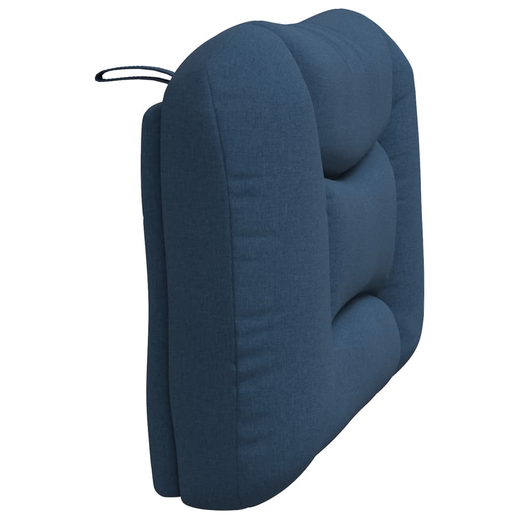 Coussin de tête de lit bleu 80 cm tissu - XIOS