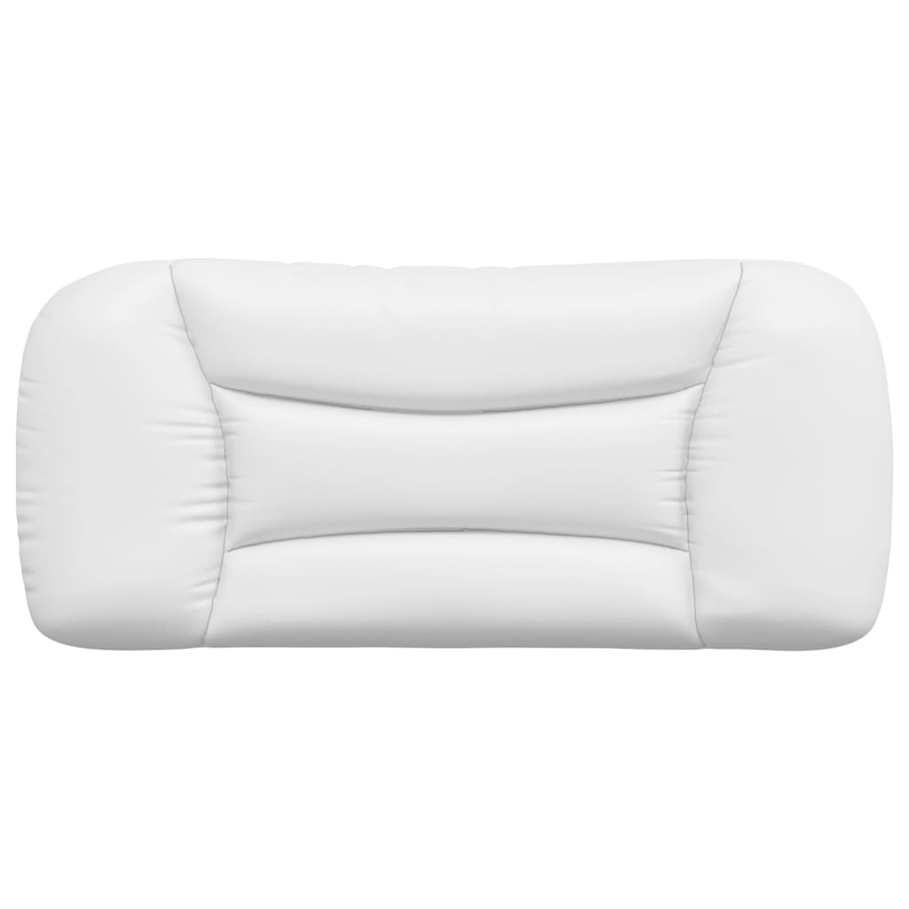 Coussin de tête de lit blanc 80 cm similicuir - XIOS