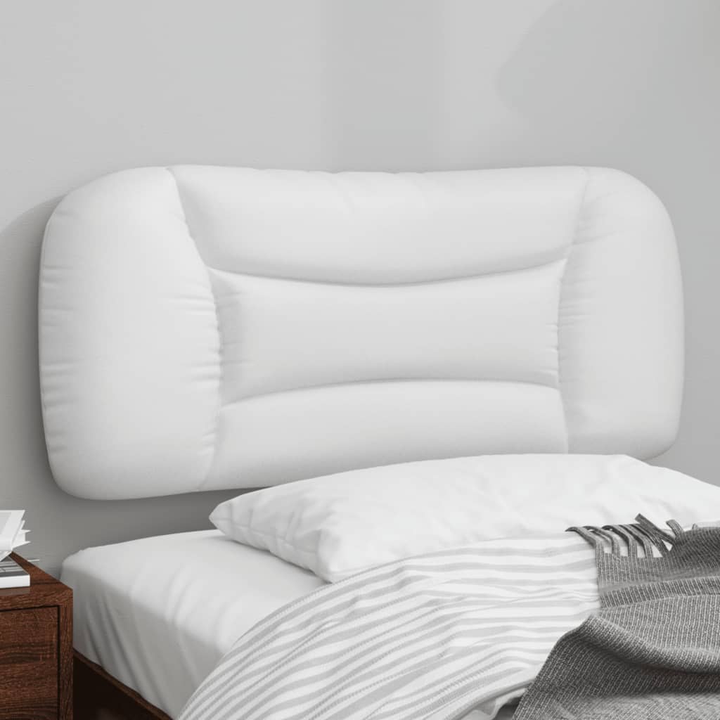 Coussin de tête de lit blanc 80 cm similicuir - XIOS