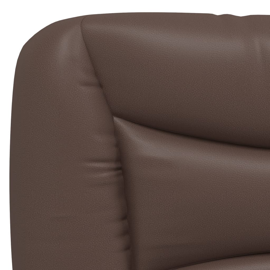 Coussin de tête de lit Hvar marron 80 cm similicuir - XIOS