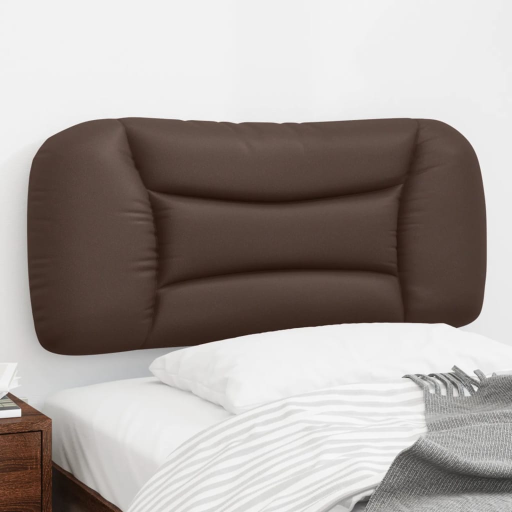 Coussin de tête de lit Hvar marron 80 cm similicuir - XIOS