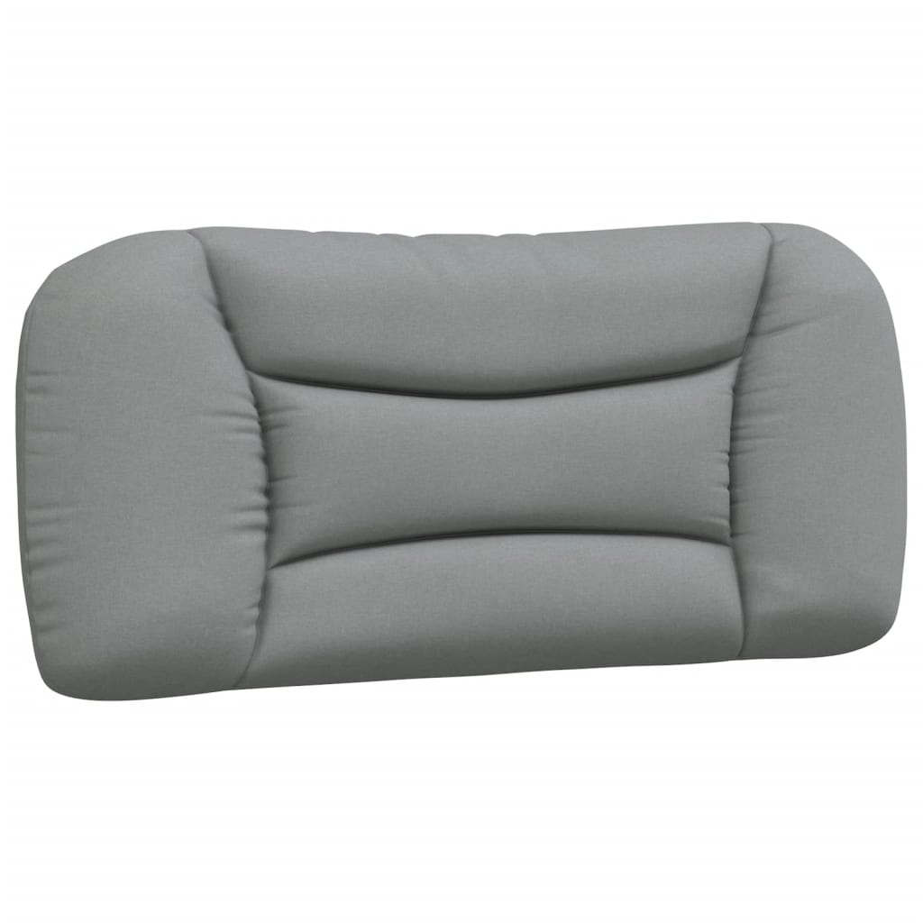Coussin de tête de lit gris clair 90 cm tissu - XIOS